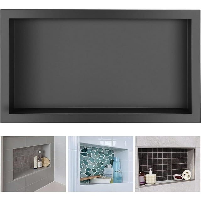 Suteck Shower Niche, 12"x24" Shower Niches Ready for Tile,Stainless