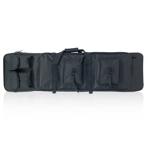 Sutekus Double Gun Case Range Bag With Divider and Storage Pockets Multifunctional Storage Bag, 39" Black