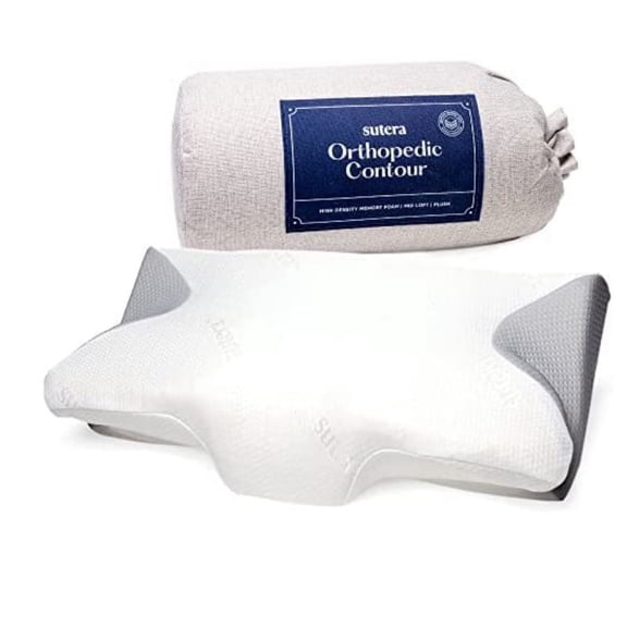 Sutera Contour Memory Foam Pillow for Sleeping, Orthopedic Neck Support