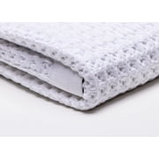 Sutera Silverthread Waffle Bath Towel, White, 100% California-Grown Pima Cotton, Quick Drying, Ultra Soft, Lightweight, and Absorbent