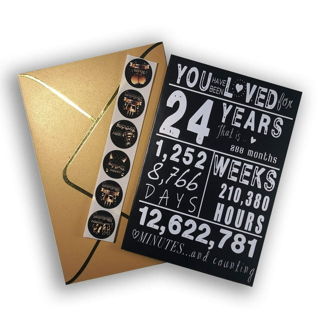 Sutjxc Cheers To 24th Birthday Cards For Women Men Best Gifts For 24 sutjxc-cheers-to-24th-birthday-cards-for-women-men-best-gifts-for-24