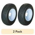 thumbnail image 2 of 2 Pack Trailer Tires 4.80-8 With 8 Inch Rims - 4 Lug, Load Range C, 760 Lbs Each 2 of 4