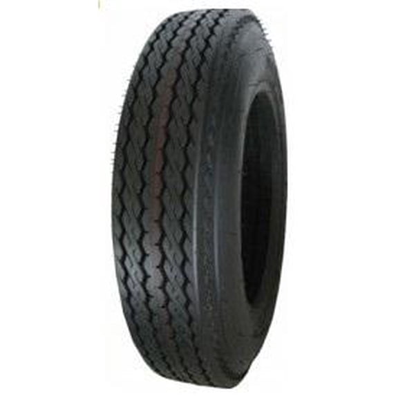 Hi-Run SU02 4.80-12 4PR Trailer Tire & 12X4 5-4.5 White Wheel Assembly
