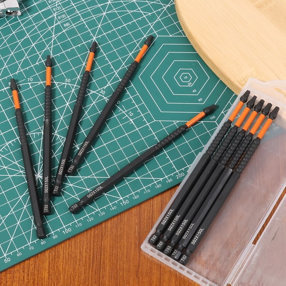 Sutowe 10 Pcs Square Driver Bit with 1/4inch Hex Shank and 150mm Length Alloy Steel Square Drive Bit for Pocket Hole Jig System