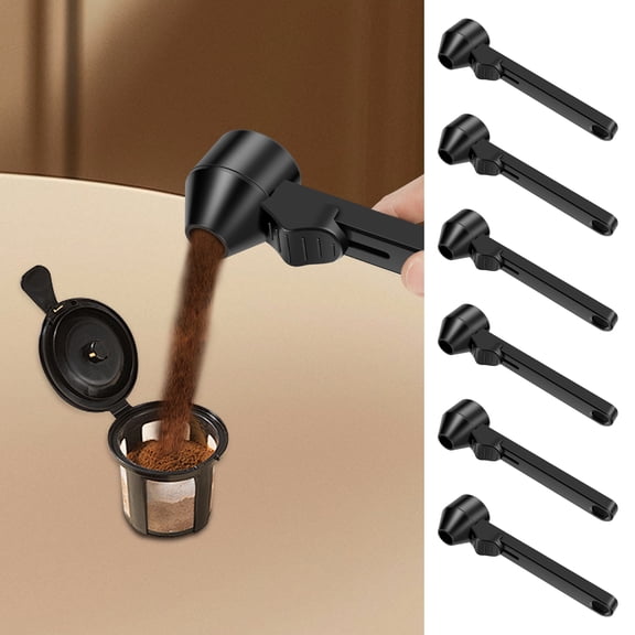 Sutowe 12Pack Coffee Scoop Funnel Kit Easy to Clean and Store Versatile Coffee Measuring Spoon Set Reusable Scoop with Funnel for Protein Powder