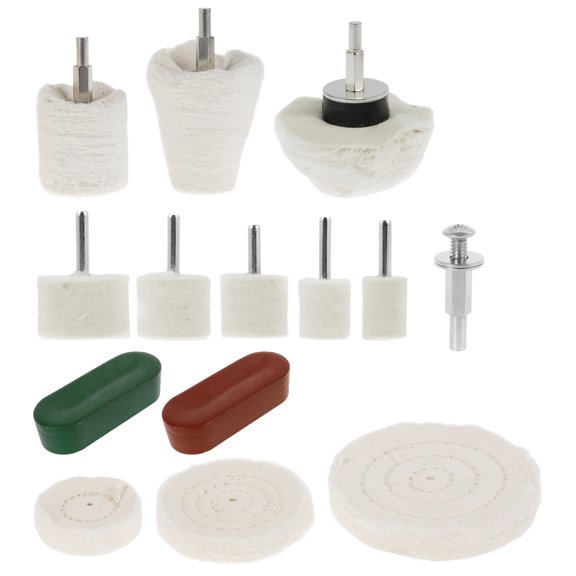 Sutowe 14 Pcs Enduring Buffing Wheel Resuable Polishing Pad Buffing Wheel Sturdy Tire Shaped Polishing Tool for Stainless Steel