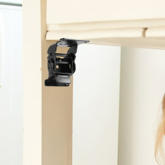 Sutowe 16Pcs Self Locking Hinge Easy Installation Folding Bracket Foldable Extension Support Bracket with Screws for Furniture Leg Workbench Warehouse