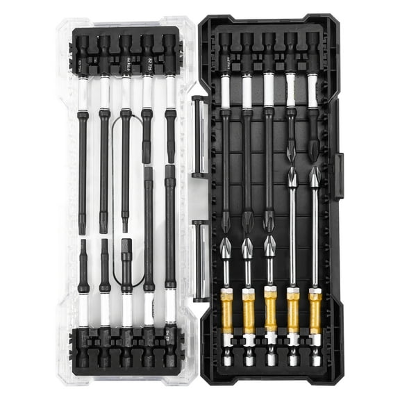 Sutowe 20Pcs 1/4 Inch Hex Shank Electric Screwdriver Bit Set Portable Cross/Hex/Torx Head Impact Resistant Screwdriver Bit Kit for Home DIY Car Repair