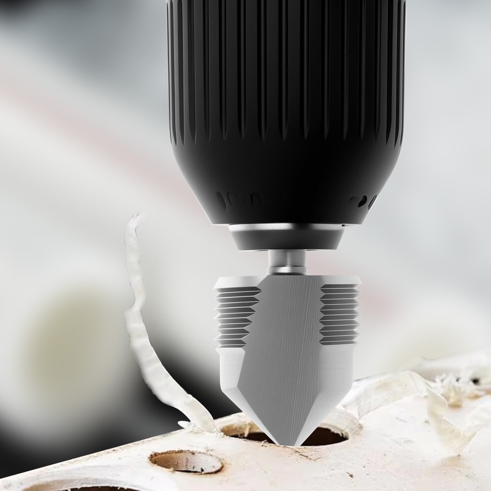 Sutowe 2Pcs 3 in 1 Thread Drill Bit Set Portable PPR Hexagonal 4 Point ...