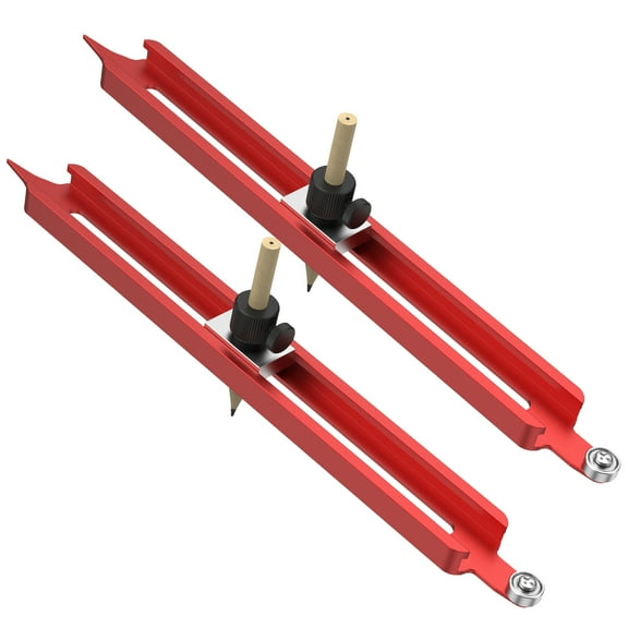 Tcwhniev 2Pcs Aluminum Alloy Profile Scribing Ruler Precision Contour Scribe Tool Flexible to Use Profile Duplicator Tool for Wood