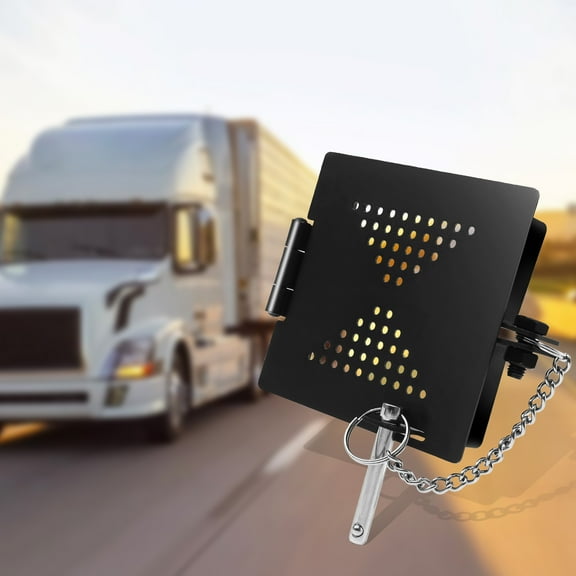 Tcwhniev 2Pcs Carbon Steel RV Bumper Cap With Vent Hole Universal Professional Square Camper Bumper Cover With Safety Pin for Standard 4 inch Square