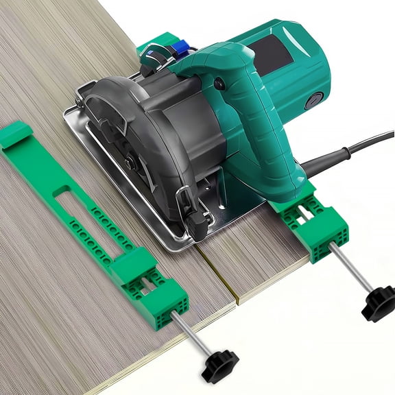 Tcwhniev 2Pcs Cutting Machine Base Guide ABS Circular Saw Guide Rail Precise Positioning Cutting Machine Base Track for Woodworking