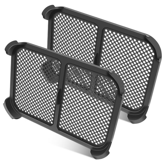 Tcwhniev 2Pcs Hot Air Fryer Splash Guards Silicone Grease Splash Guards Heat Resistant Anti Spatter Covers Easy to Clean for Heating