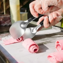 Sutowe 2Pcs Ice Cream Spade Stainless Steel Flat Ice Cream Paddle with Non Slip Handle Dishwasher Safe for Hard Frozen Treats