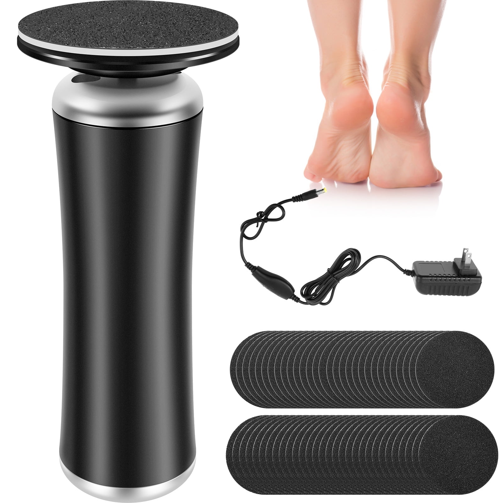 Sutowe 2SET Electric Foot Callus Remover Speeds Adjustable Electric ...