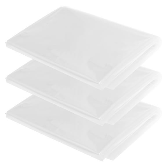 Tcwhniev 3 Pcs Mattress Moving Bag Clear Mattress Protector Waterproof Plastic Bed Cover Portable Bed Plastic Cover Protector for Traveling Outdoor Activities