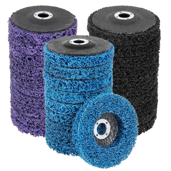 Sutowe 30Pcs Nylon Fiber Sanding Disc Efficient Cleaning Stripping Wheel Wear Resistant Stripping Disc Honeycomb Grinding Surface for Metal