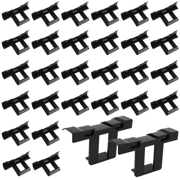 Sutowe 30Pcs Plastic Solar Panel Water Drain Clip Easy to Install Drainage Solar Panel Clip Good Sealing Water Drain Clamp for Home Boat