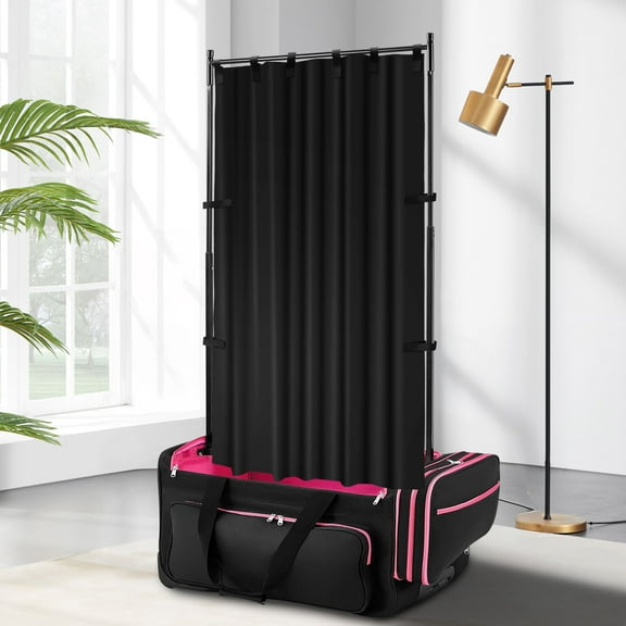 Sutowe 420D/210D Oxford Cloth Privacy Curtain with Storage Bag Waterproof Portable Changing Room Without Rack Partition Screens for Dance Bag Black