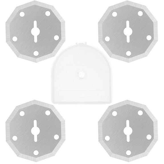Sutowe 4Pcs Replacement Rotary Blades for Cordless Electric Scissors Tungsten Steel Replacement Blades Reusable Rotary Cutter Replace Blades for Paper Plastic