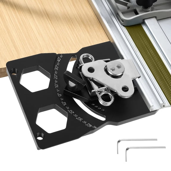 Sutowe Adjustable Guide Rail Square with Angle Stop -45 to 45 Adjustable Angle Track Saw Square with Edge Support for Precision Cutting