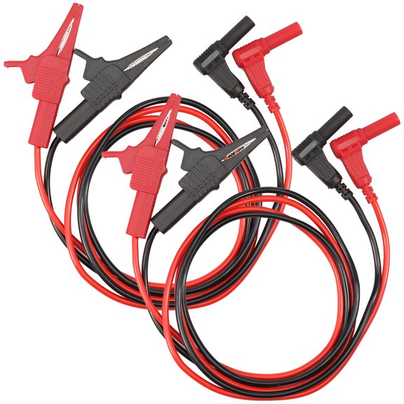 Sutowe Alligator Clip Test Lead with Alligator Clip Enduring Gator Test Steer Flexible Check Lead for Electrical Physical Laboratory