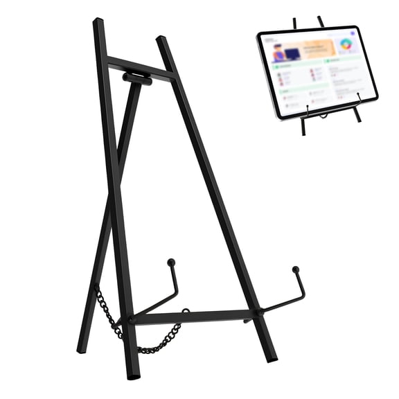 Tcwhniev Art Painting Easel for Table Top Floor Compact Strong Load Bearing Metal Small Easel Stand for Displaying Book Photo Wedding Sign Art Photograph