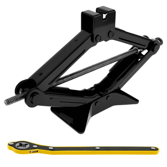 Tcwhniev Car Scissor Jack Portable Stable Trolley Jack Heavy Duty Steel Car Emergency Kit Universal for SUV MPV Maintenance and Repair