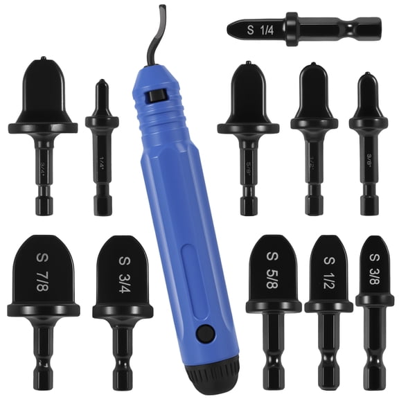 Sutowe Deburring Tool Efficient Deburring Tool Set with 11 Copper Tube Expander for Resin Aluminum Plastic Pipe 3D Printed Model Edge