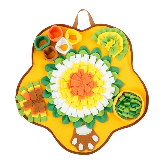 Tcwhniev Interactive Snuffle Mat Reusable Pet Treats Feeding Mat Foraging Puzzle Blanket Slow Feeding Pad Training Pad with Non Slip Bottom for Dogs