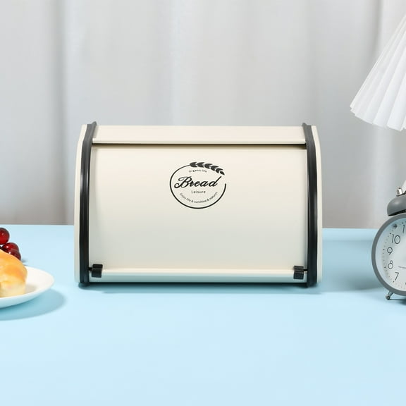 Sutowe Metal Bread Box with Lid Vintage Bread Bin Bread Holder Box Portable Bread Box Container Bread Storage Bin Breadbox Container Keeper Bread Storage Container for Countertop Home