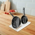 thumbnail image 1 of Sutowe Pot and Pan Organizers Rack Multipurpose Anti Slip Pot Lid Holder Space Saving Cookware Baking Frying Rack Adjustable Cookware Baking Storage Holder for Kitchens, 1 of 8