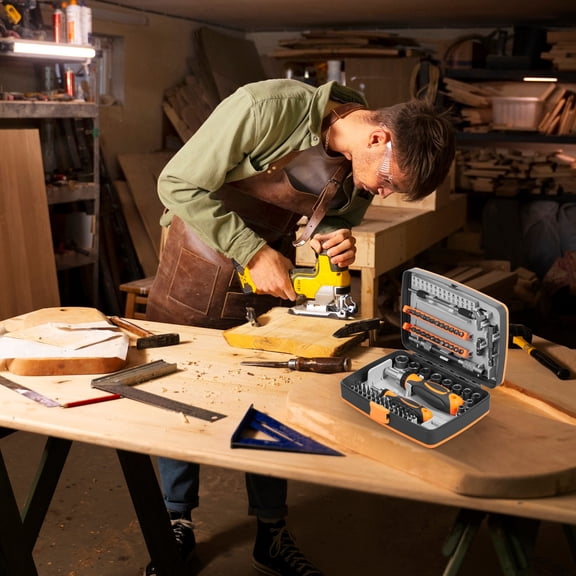 Sutowe Ratchet Screwdriver Bit Kit High Hardness Versatile Magnetic Bit Socket Kit for Electronic Repair Computer Assembly