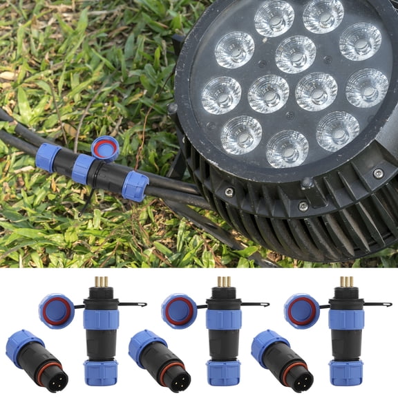 Sutowe SP17 Outdoor Male and Female Plug Socket Waterproof Plastic Brass Makings High Voltage Resistance for Adults Outdoor Equipment