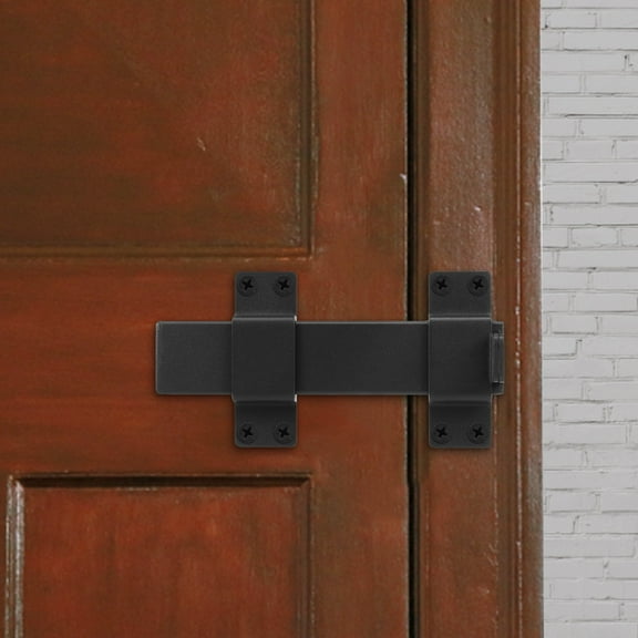 Sutowe Slide Gate Latch Steel Door Latch Lock Waterproof Barn Door Flip Latch Heavy Duty Sliding Cabinet Door Lock High Security Security Slide Latch Lock Adjustable for Farm Gates