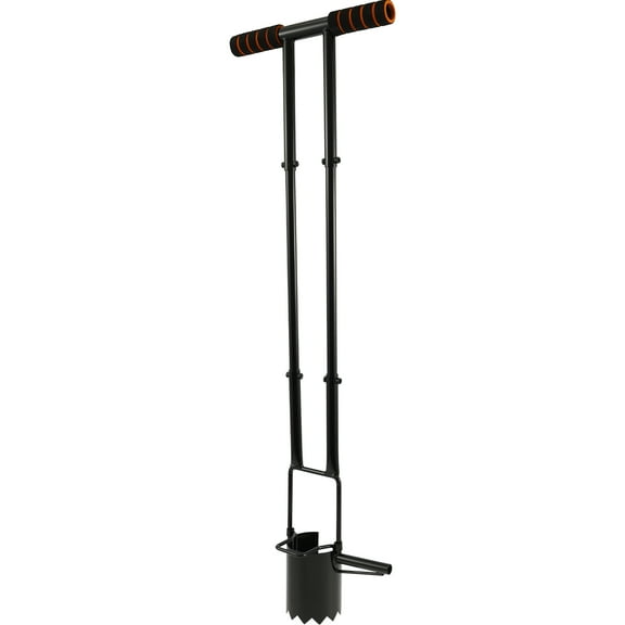 Tcwhniev Sod Plugger Long Handle Sod Cutter Serrated Base Bulb Transplanter Practical Grass Plug Tool Bulb Plug Cutter Grass Plug Cutter for Digging Holes Planting