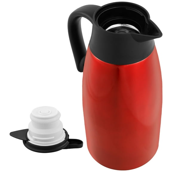 Sutowe Thermal Coffee Carafe 2L Stainless Steel Vacuum Insulated Coffee Jug 20 to 24 Hours Large Capacity Thermal Water Flask for Home Office Camping
