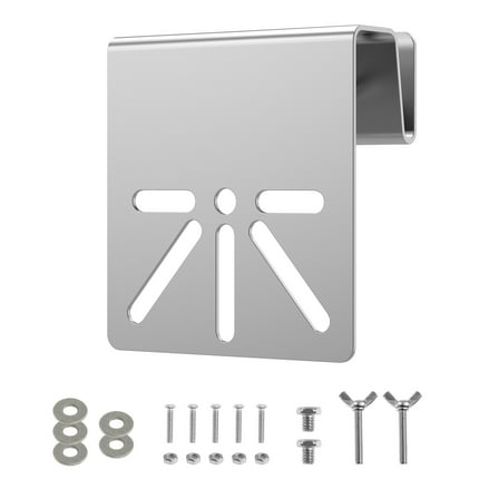 Tcwhniev WiTi Gutter Mount Stainless Steel Bracket Holder Solar Security Camera Mount Easy Installation