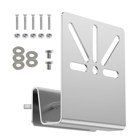 Tcwhniev WiTi Gutter Mount Stainless Steel Bracket Holder Solar Security Camera Mount Easy Installation