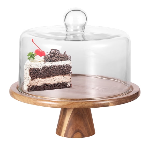 Tcwhniev Wood Cake Stand Large Capacity Versatile Wood Dessert Table Display Easy to Clean Cake Plate Display Server Tray for Party