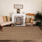 SutraRachna Natural Nirvana Jute Area Rug, 4' x 6', Natural Reversible Handwoven Boho Farmhouse Rug, Indoor Outdoor Floor Carpet for Living Room, Kitchen, Entry