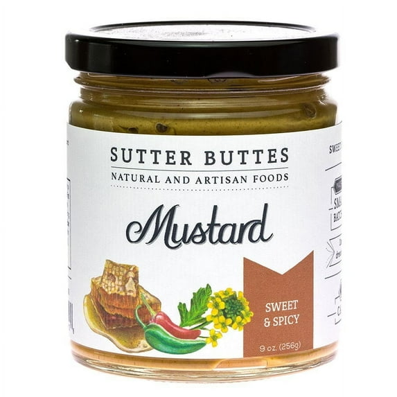 Sutter Buttes Gourmet Mustards Sweet & Spicy 9 Oz 234502 OC
