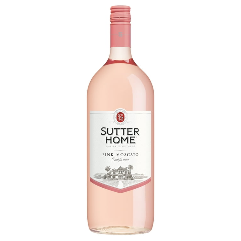 Sutter Home Pink Moscato California Pink Wine 1.5 L Glass Bottle 10.0 ABV