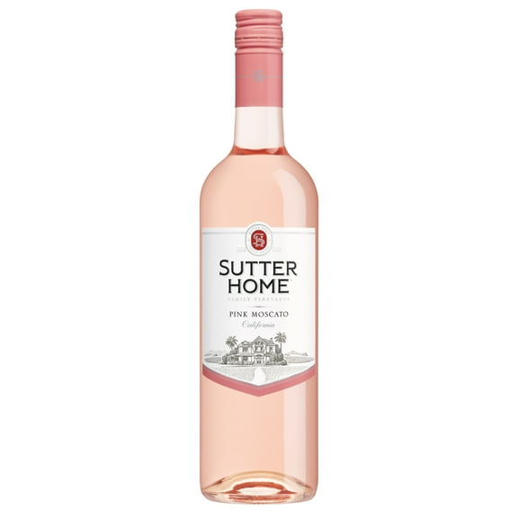 Sutter Home Pink Moscato California Pink Wine, 750 ml Glass Bottle, 10% ABV