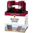 thumbnail image 1 of Sutter Home Pinot Noir California Red Wine, 4 pack, 187 ml Bottles, 13.5% ABV, 1 of 7