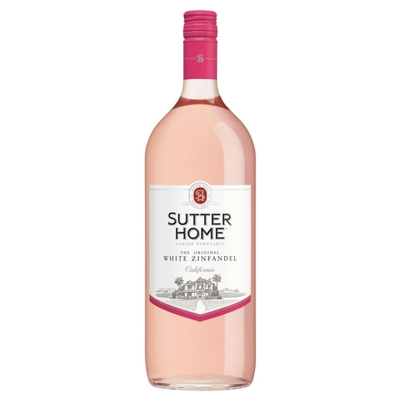 Sutter Home White Zinfandel California Wine, 1.5 L Glass Bottle, 9.5% ABV