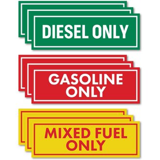 Diesel Only Sticker Vinyl Decal Diesel Truck Car Decal Gas Cap Decal