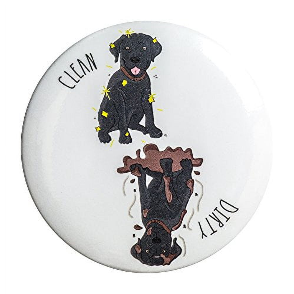 Sutter Signs Clean Dirty Dog Dishwasher Magnet (Black Lab) - Walmart.com