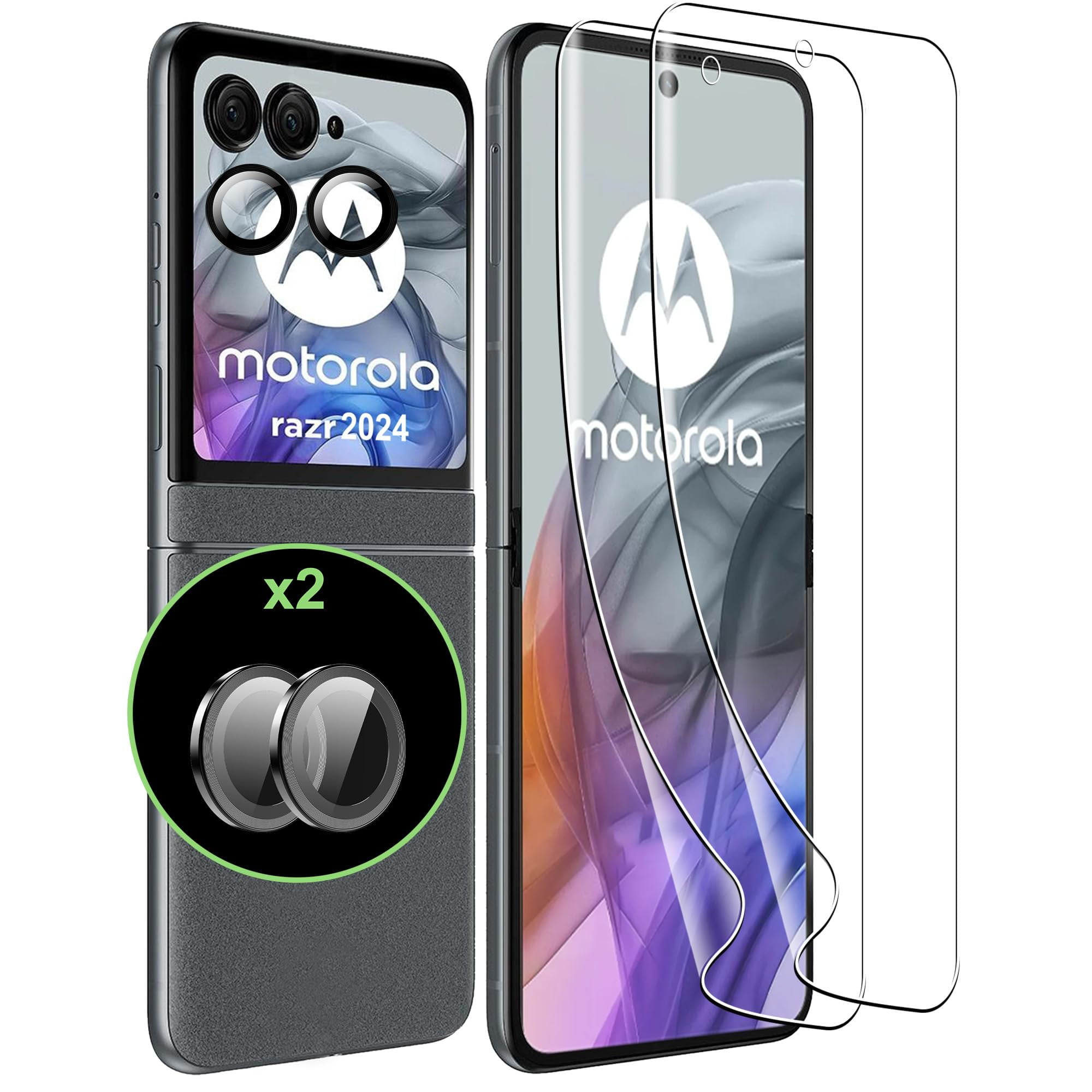 Suttkue for Motorola Razr 2024/Razr+ 2024/Razr Plus Screen Protector