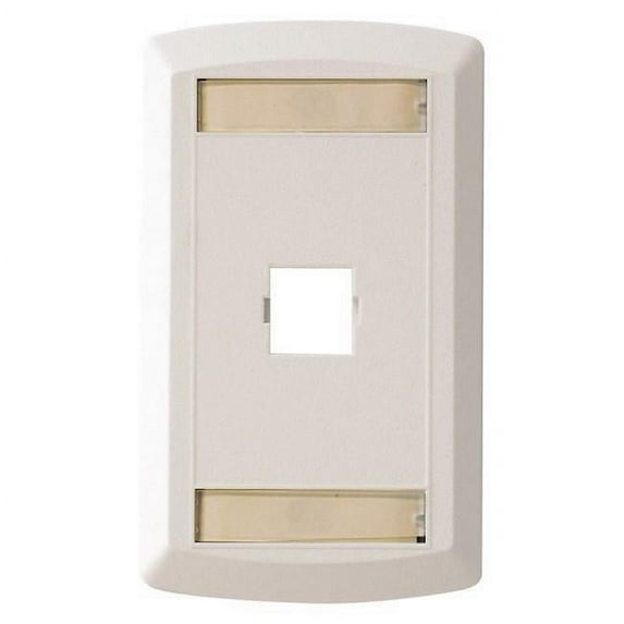 Suttle STAR500S1-85 1 Port Single Gang Textured Faceplate, White